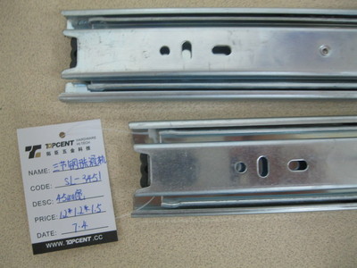 【【廠家直銷】三節(jié)鋼珠滑軌 道軌 滑動(dòng)順暢 超靜音】?jī)r(jià)格,廠家,圖片,其他家具櫥柜五金,廣州市拓臣五金-