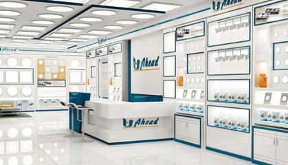 前臺吧臺燈具店面裝修效果圖 - 維客網裝修效果圖與五金搭配指南